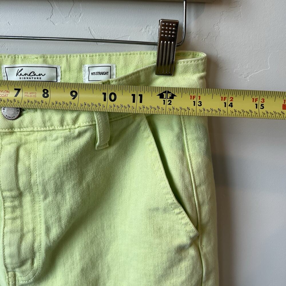KanCan Signature 90s Straight Cargo Stretch Neon Pants Size 26 - Picture 9 of 10